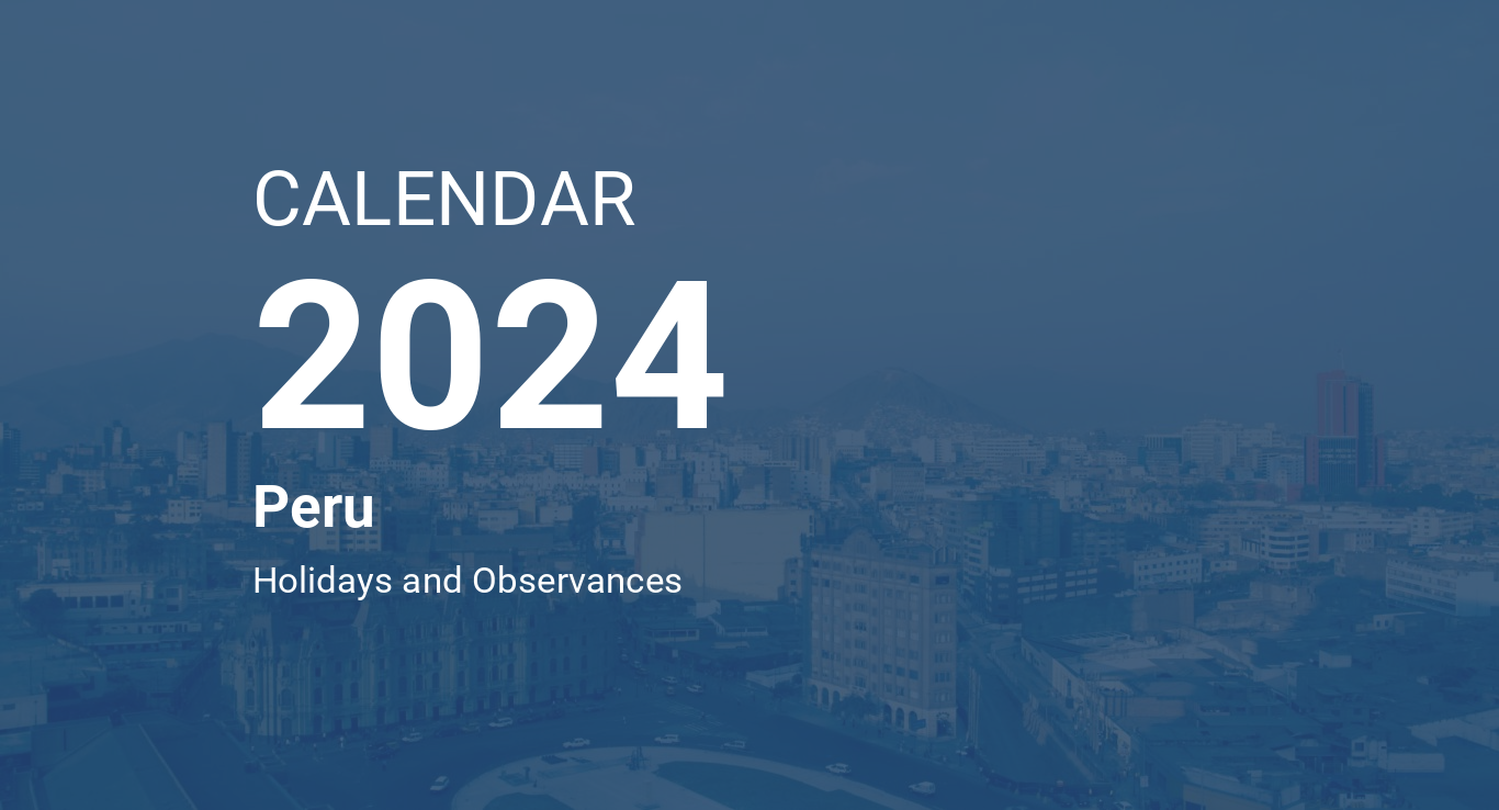 Year 2024 Calendar Peru